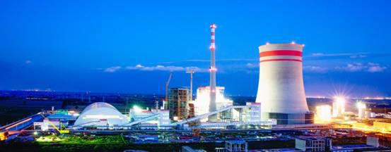 国内首台350MW超临界CFB机组锅炉在山西国金电厂成功投运。电厂外景图片