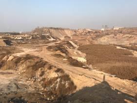 岭子镇废弃矿山生态修复前