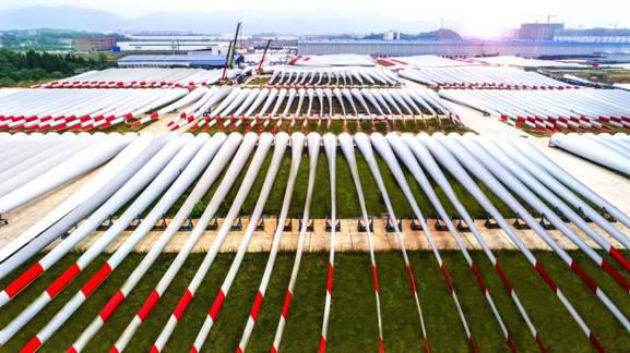 中材科技(萍乡)风电叶片有限公司生产的风电叶片